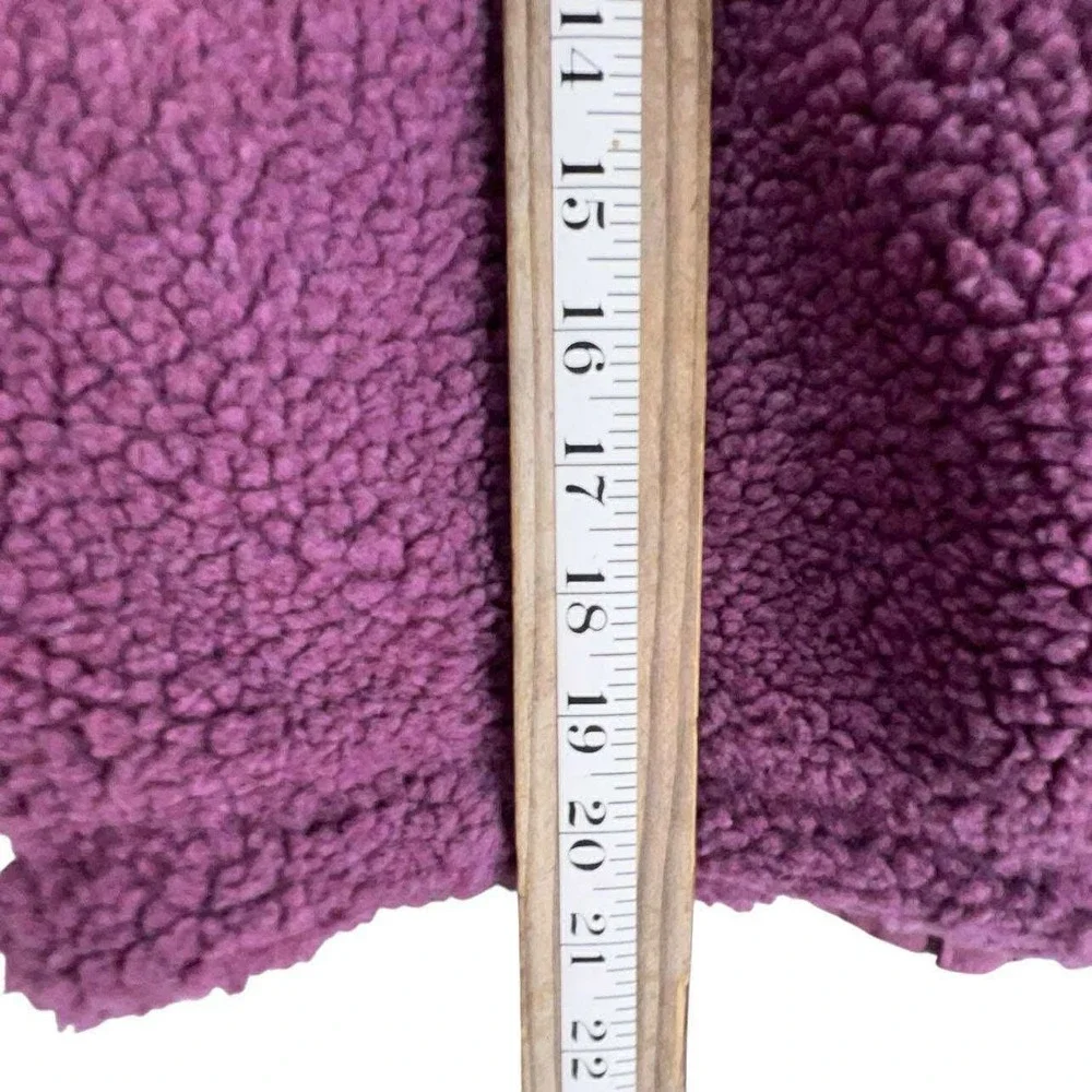 DSG Girls Purple Fuzzy Fleece Full Zip Jacket L (14) NWT WINTER GEAR‎ COAT